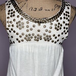 MonoReno Studded Tank Sz: Small